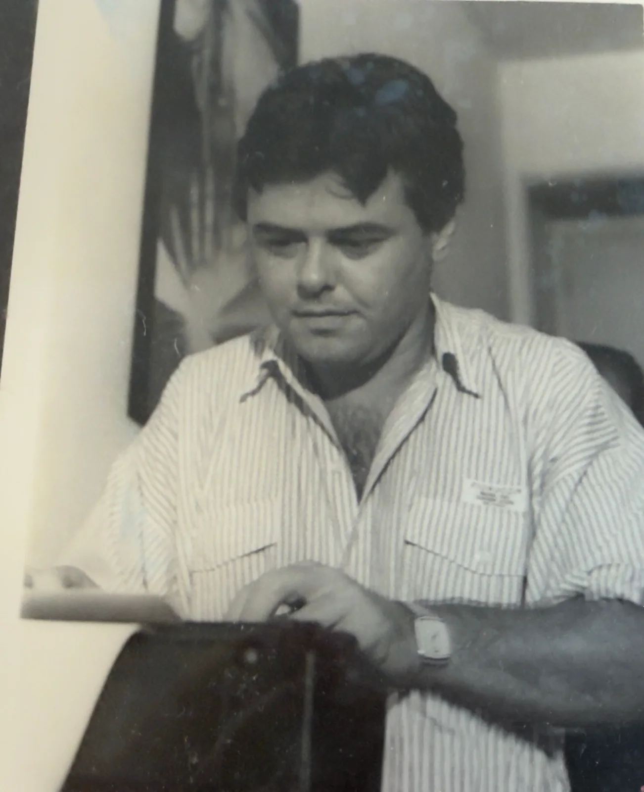 Fotografia original digitalizada — Retrato em preto e branco